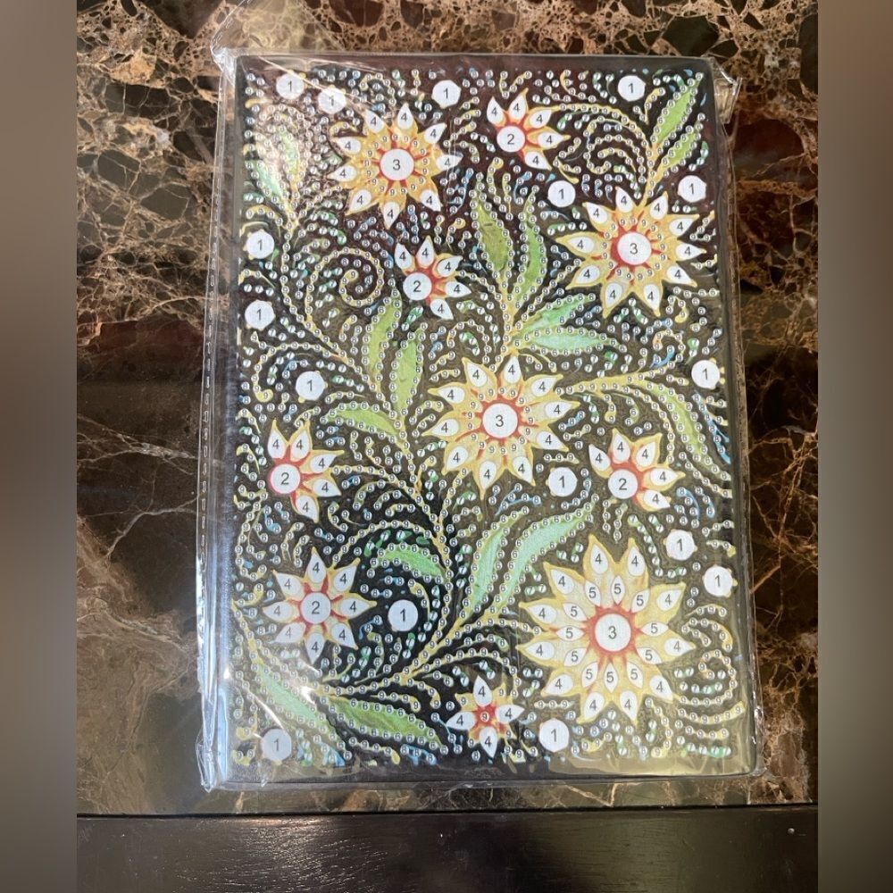 Journal with cover to be diamond painted with special drill crystals!